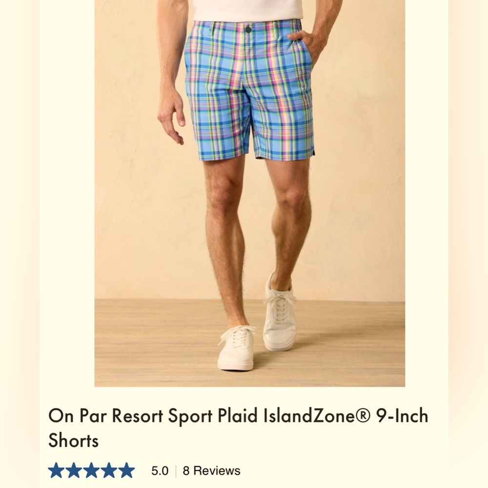 👉🏼LIKE NEW👈🏼 Tommy Bahama 
Cayman Isles Hybrid Cargo Plaid Board Shorts Size: 40